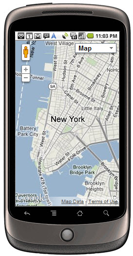 google map for mobile device